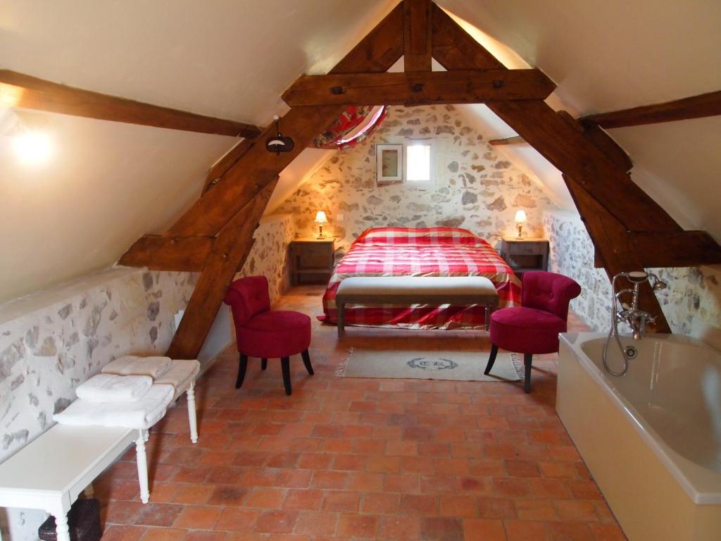 Chambres D'Hotes De La Boire Bavard Blaison Rom bilde